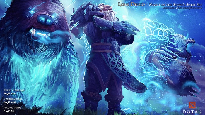 Lone Druid from DOTA 2 with Spirit Bears