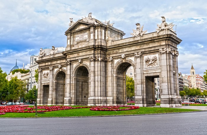 Puerta de Alcalá in Madrid, Spain