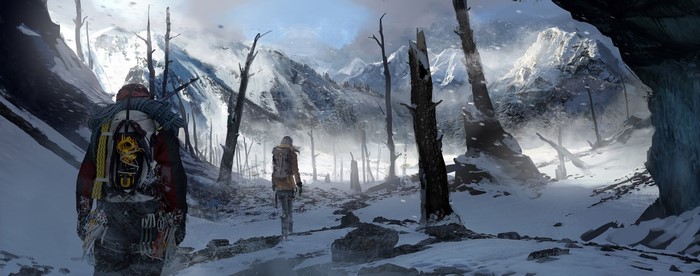 Lara Croft from Rise of the Tomb Raider in Siberia