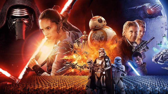 4K Star Wars: The Force Awakens Poster