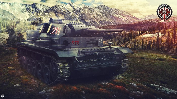 Panzer III Tank in a Mountainous Forest Landscape