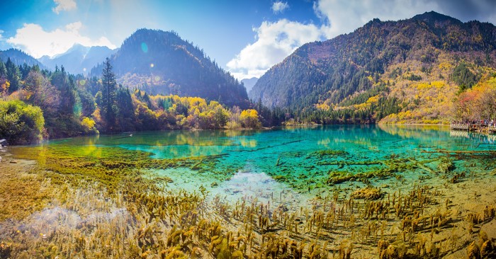 Autumn Scenery of Jiuzhaigou Park in China