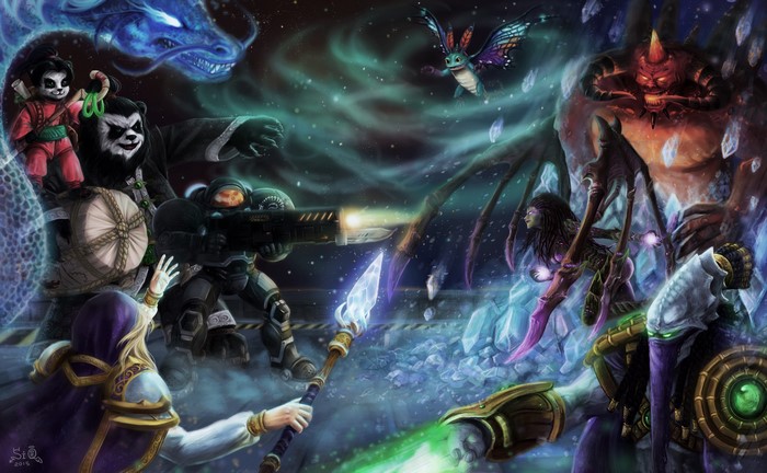 StarCraft and Heroes of the Storm Crossover Battle