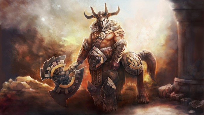 Centaur Warrunner from DOTA 2 with Battle Axe