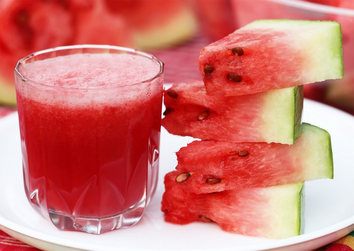 Watermelon Juice and Slices