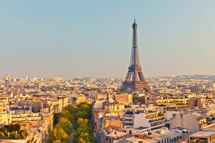Paris cityscape with Eiffel Tower