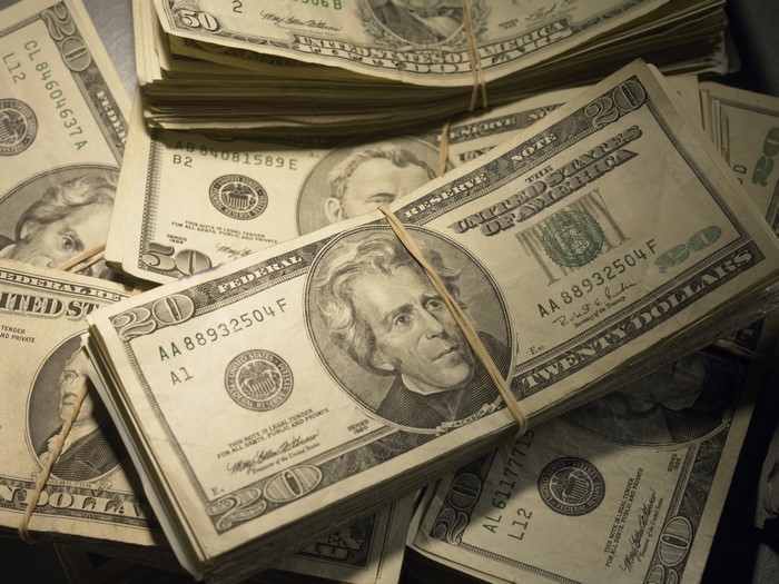 Stacks of US Dollar Bills