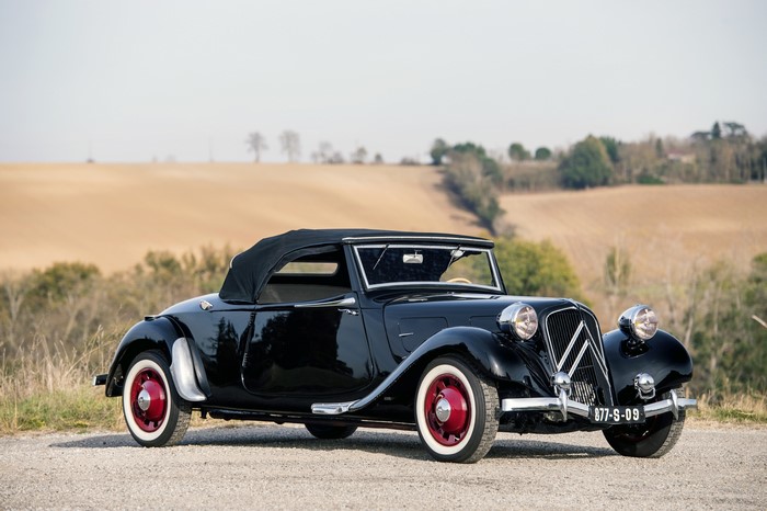 Black Citroen Traction Avant Convertible