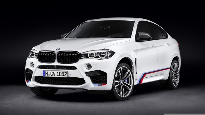 White BMW X6 M F16 Performance Accessories