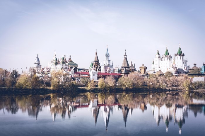Izmailovo Kremlin and River in Moscow