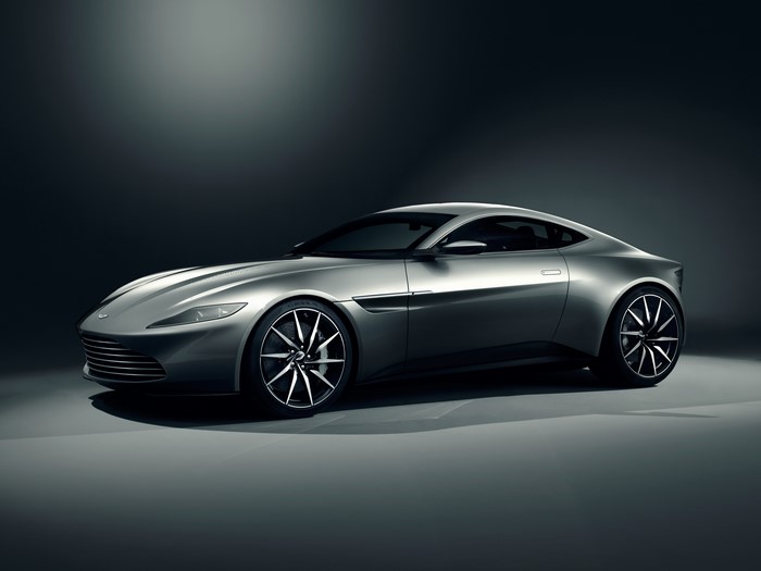 Aston Martin DB10 in a studio setting