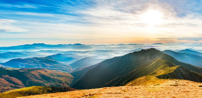 Mountains and Sky Scenery