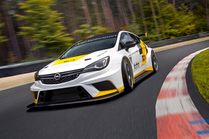 Opel Astra TCR Racing Car on Track
