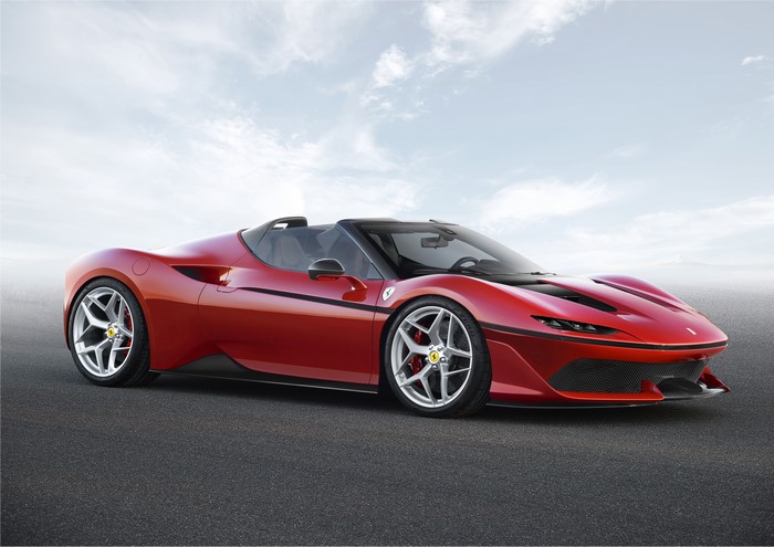 Red Ferrari J50 Convertible Sports Car