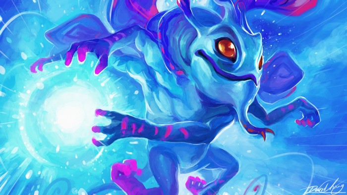 Puck from DOTA 2 casting a spell
