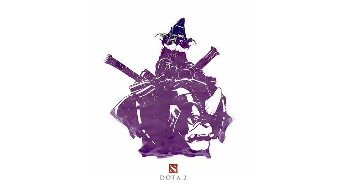 Alchemist from DOTA 2 silhouette