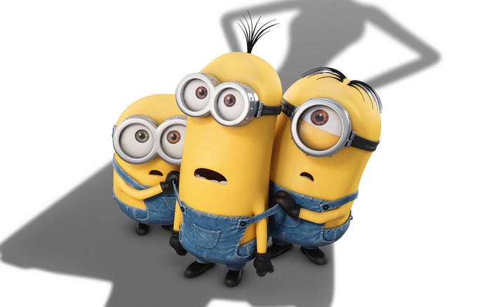 Despicable Me 2 Minions Trio with Curious Expressions