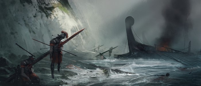 4K Ryse: Son of Rome Warriors on a Coast