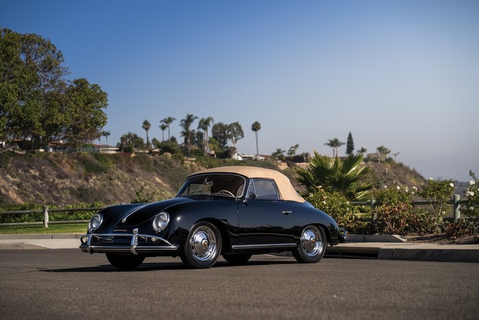 Black 1958-59 Porsche 356A 1600 Super Cabriolet