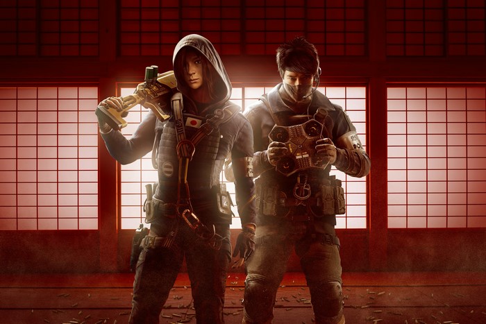 Two soldiers from Tom Clancy's Rainbow Six Siege Operation Red Crow