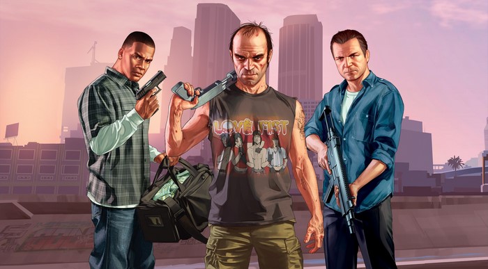 GTA 5 Characters Armed and Ready