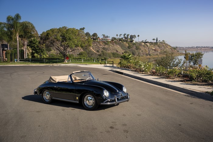 Black 1958-59 Porsche 356A 1600 Super Cabriolet