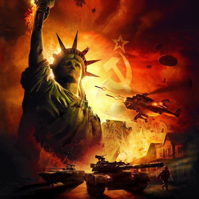 Statue of Liberty under Soviet attack in World in Conflict