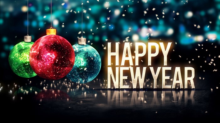 Happy New Year Christmas Ornaments