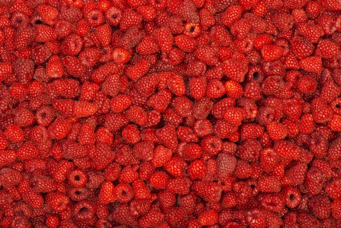 Raspberry Texture, Many Red Berries