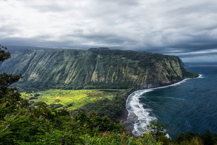 Waipio Valley Coast in Hawaii