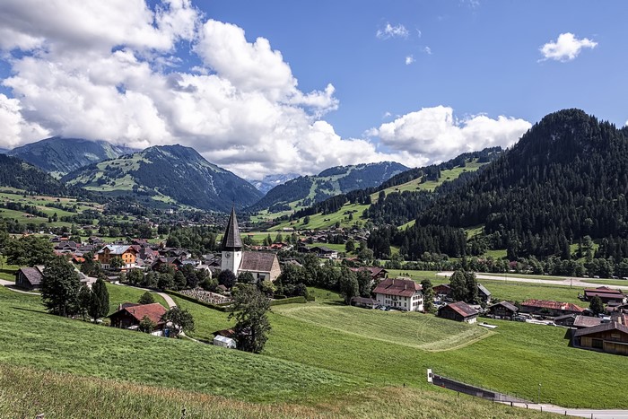 Weissenburg, Germany: Mountains, Houses, and Grasslands