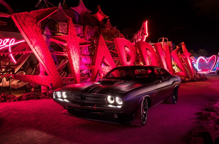 2016 Dodge Shakedown Challenger at Neon Boneyard