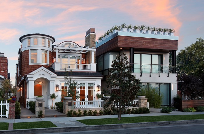 Modern and Traditional Houses with Landscaping