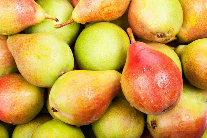 Pears closeup