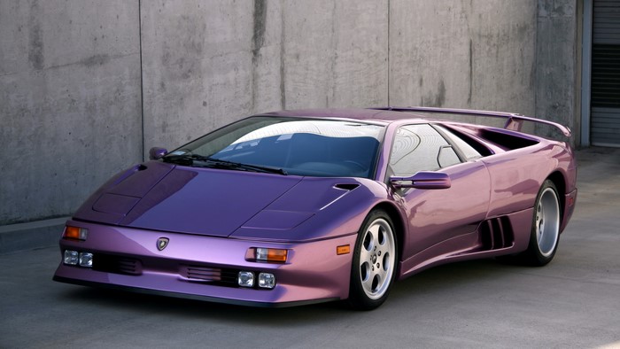 Violet Lamborghini Diablo SE30
