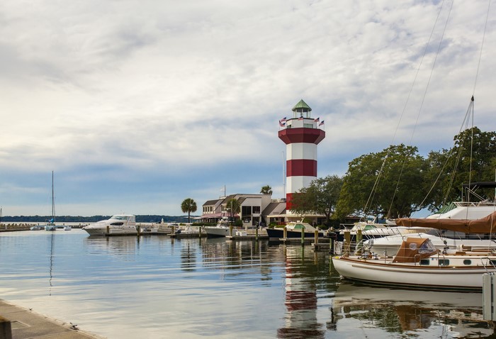 Harbor Town Lighthouse and Marina, Hilton Head, USA