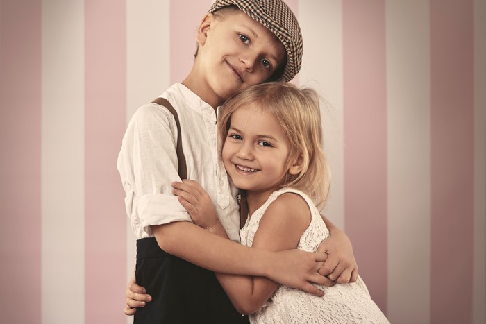 Boy and Girl Hugging