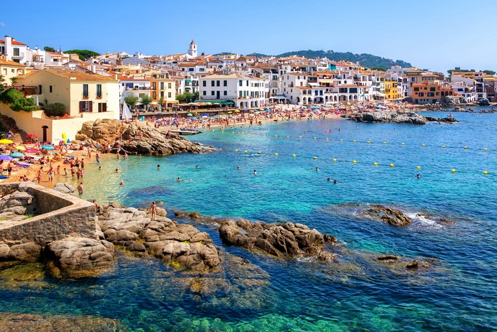 Calella Catalonia Spain Beach Resort Coast