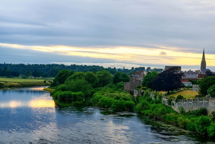 Kelso Scotland River Evening Landscape