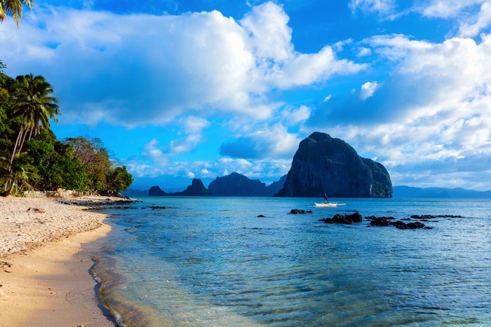 Palawan Tropics Coast Scenery Philippines 4K