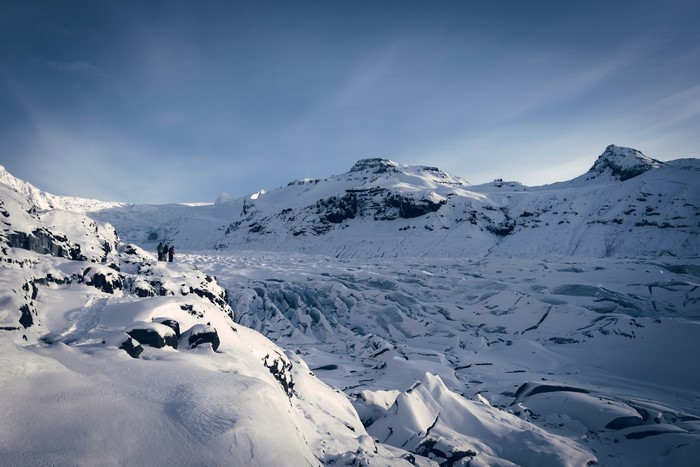 Icelandic Glacier in Winter