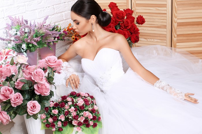 Bride with Roses