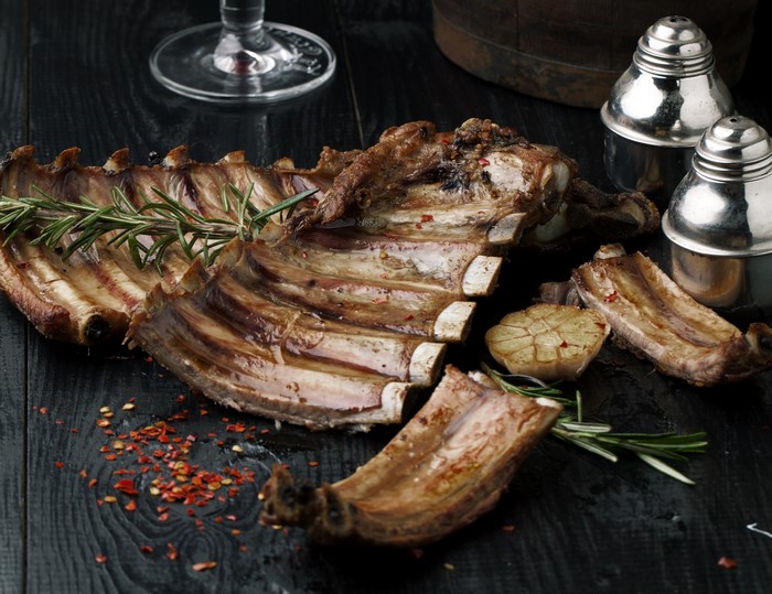 Roasted Ribs with Rosemary and Garlic