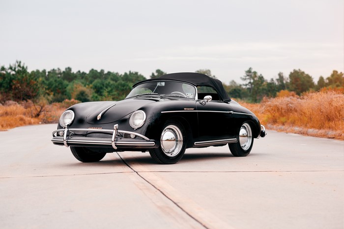 Black 1958-59 Porsche 356A 1600 Speedster by Reutter