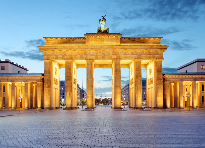 Brandenburg Gate, Berlin, Germany at Dusk