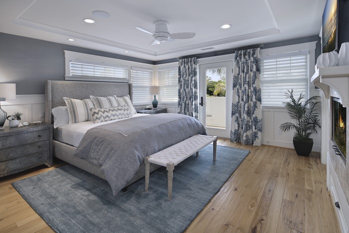Bedroom Interior Design with Bed and Carpet