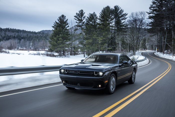 2017 Dodge Challenger GT AWD on a Winding Road