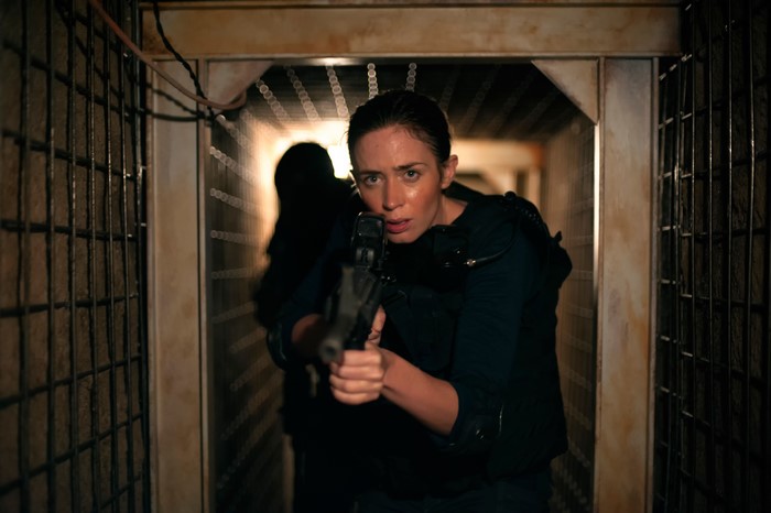 Emily Blunt from Sicario with Assault Rifle