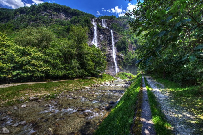 Acquafraggia Waterfalls, Sondrio, Lombardy, Italy