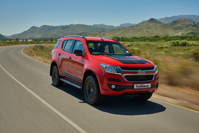 Red 2016 Chevrolet TrailBlazer Z71 on a road